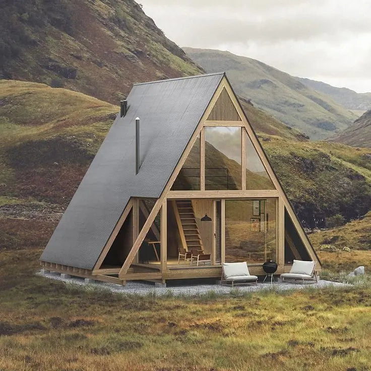 A Frame Cabin - Steel Structure