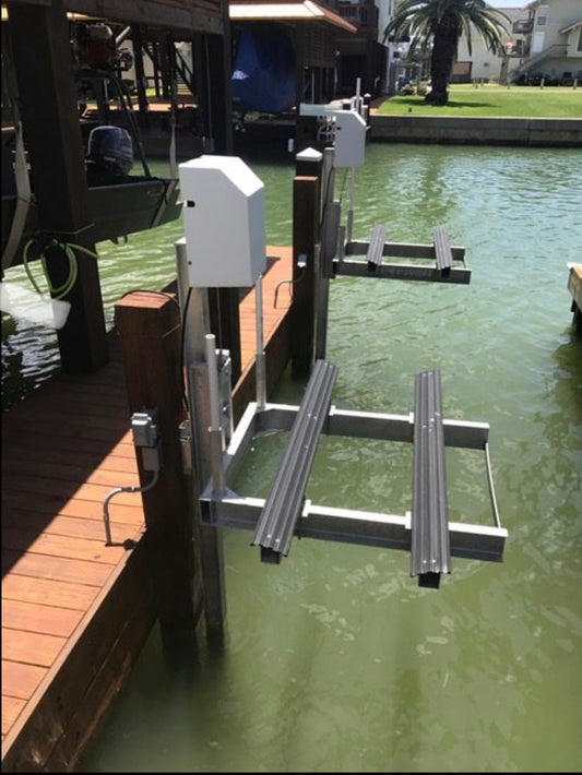 Jet Ski Lift 1200LB Pile Mount Lake Lift 10ft Direct Drive